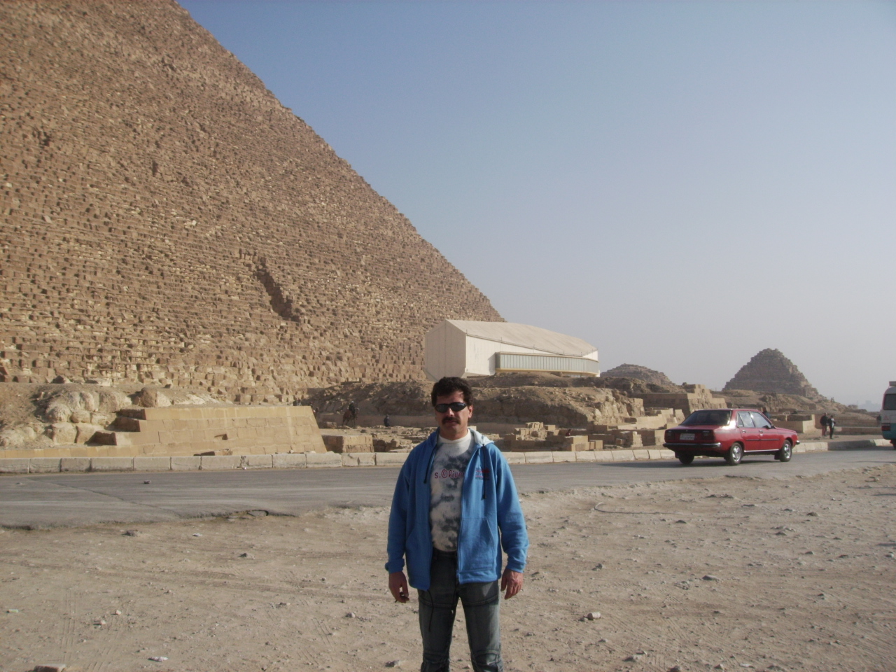 Das bin ich bei den Pyramiden von Gizeh in gypten